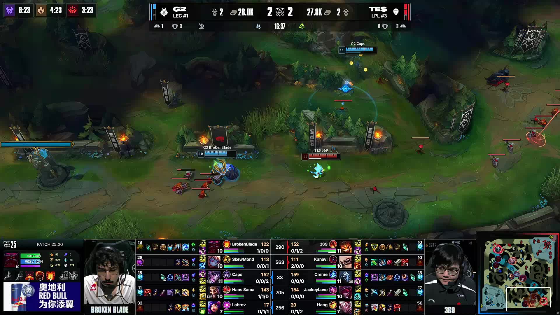 TES轻取RA，挺进季后赛